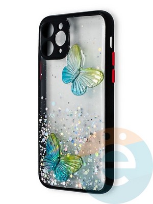 Накладка силиконовая Butterfly для Apple iPhone 11 Pro черная - фото 38941