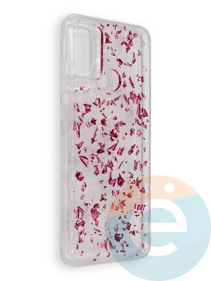 Накладка силиконовая с фольгой для Huawei Honor 9A розовая - фото 39020