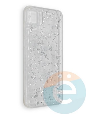 Накладка силиконовая с фольгой для Huawei Y5P/Honor 9S серебристая - фото 39031