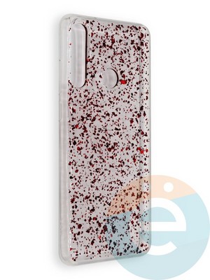 Накладка силиконовая с фольгой для Huawei Y6P красная - фото 39034