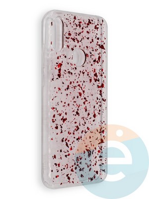 Накладка силиконовая с фольгой для Huawei Y6S красная - фото 39039