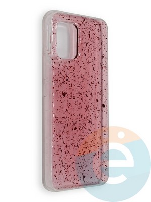 Накладка силиконовая с фольгой для Xiaomi Mi10 Lite красная - фото 39064