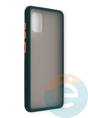 Накладка пластиковая с силиконовой окантовкой для Samsung Galaxy A31 зеленая - фото 39073
