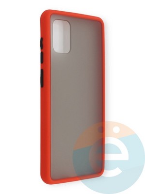 Накладка пластиковая с силиконовой окантовкой для Samsung Galaxy A31 красная - фото 39074