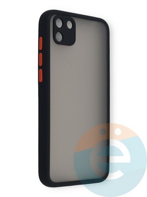 Накладка пластиковая с силиконовой окантовкой с защищенной камерой для Huawei Y5P/Honor 9S черная - фото 39098
