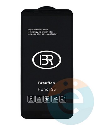 Защитное стекло 6D с полной проклейкой на Honor 9s черное - фото 39146