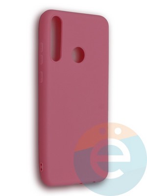 Накладка силиконовая Soft Touch ультратонкая для Huawei Honor Y6P розовая - фото 39187
