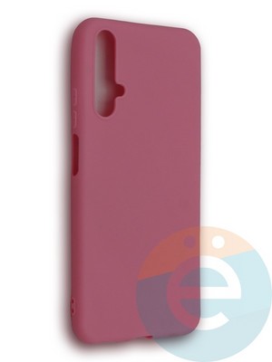 Накладка силиконовая Soft Touch ультратонкая для Huawei Nova 5T розовая - фото 39192