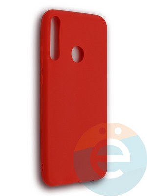 Накладка силиконовая Soft Touch ультратонкая для Huawei P40 Lite E/Y7P красная - фото 39199
