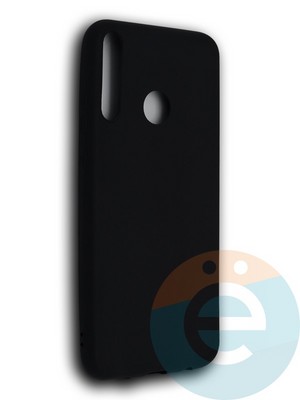 Накладка силиконовая Soft Touch ультратонкая для Huawei P40 Lite E/Y7P черная - фото 39202