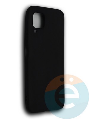 Накладка силиконовая Soft Touch ультратонкая для Huawei P40 Lite/Nova 6SE/Nova7i черная - фото 39206