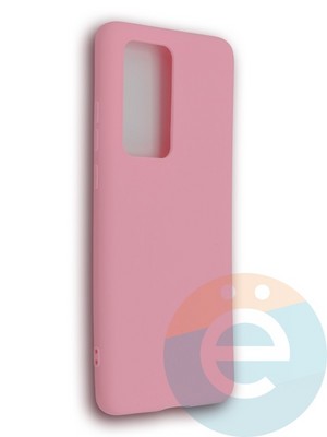 Накладка силиконовая Soft Touch ультратонкая для Huawei P40 Pro розовая - фото 39208