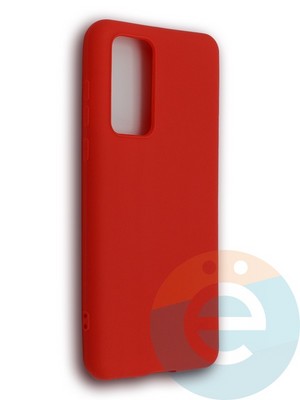 Накладка силиконовая Soft Touch ультратонкая для Huawei P40 красная - фото 39211