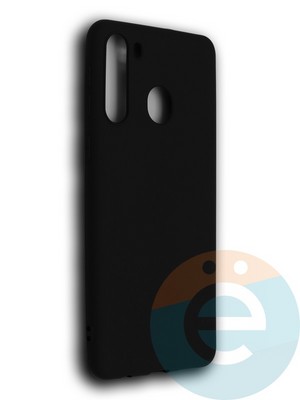 Накладка силиконовая Soft Touch ультратонкая для Samsung Galaxy A21 черная - фото 39232