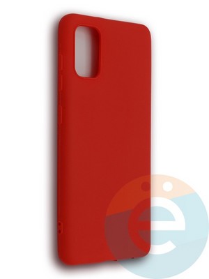 Накладка силиконовая Soft Touch ультратонкая для Samsung Galaxy A41 красная - фото 39240