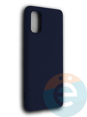 Накладка силиконовая Soft Touch ультратонкая для Samsung Galaxy A41 синяя - фото 39242