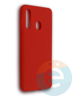 Накладка силиконовая Soft Touch ультратонкая для Samsung Galaxy A60 красная - фото 39247