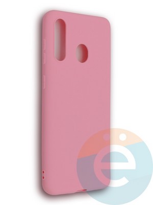 Накладка силиконовая Soft Touch ультратонкая для Samsung Galaxy A60 розовая - фото 39248
