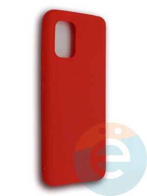 Накладка силиконовая Soft Touch ультратонкая для Xiaomi Mi 10 Lite красная - фото 39285