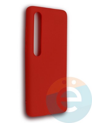 Накладка силиконовая Soft Touch ультратонкая для Xiaomi Mi 10 красная - фото 39289