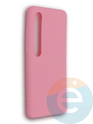 Накладка силиконовая Soft Touch ультратонкая для Xiaomi Mi 10 розовая - фото 39290