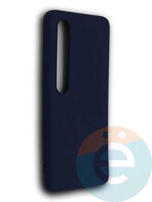 Накладка силиконовая Soft Touch ультратонкая для Xiaomi Mi 10 синяя - фото 39291