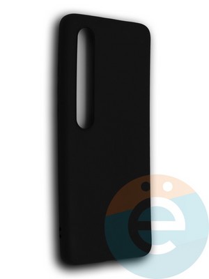 Накладка силиконовая Soft Touch ультратонкая для Xiaomi Mi 10 черная - фото 39292
