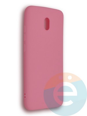 Накладка силиконовая Soft Touch ультратонкая для Xiaomi Redmi 8A розовая - фото 39314