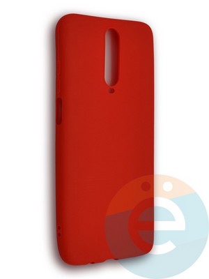 Накладка силиконовая Soft Touch ультратонкая для Xiaomi Redmi K30 красная - фото 39323