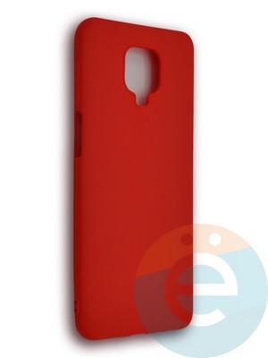 Накладка силиконовая Soft Touch ультратонкая для Xiaomi Redmi Note 9S/9 Pro красная - фото 39334