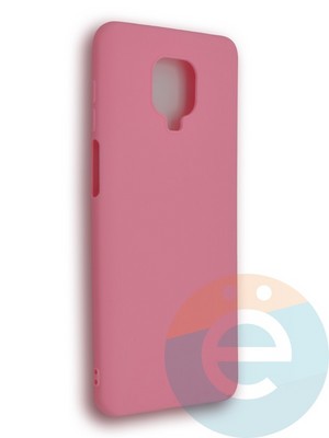 Накладка силиконовая Soft Touch ультратонкая для Xiaomi Redmi Note 9S/9 Pro розовая - фото 39335