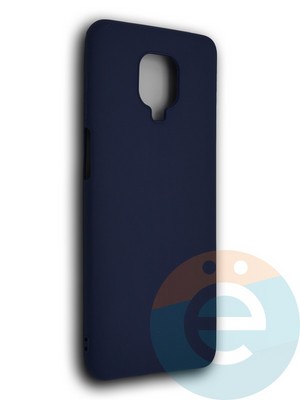 Накладка силиконовая Soft Touch ультратонкая для Xiaomi Redmi Note 9S/9 Pro синяя - фото 39336
