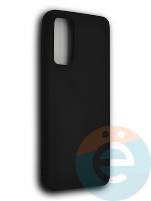 Накладка силиконовая Soft Touch ультратонкая для Huawei Honor 30 черная - фото 39341