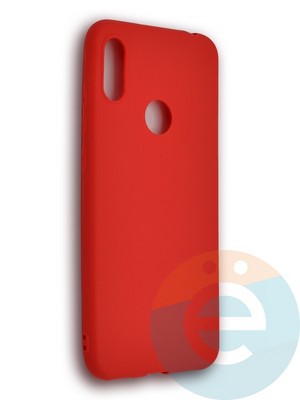 Накладка силиконовая Soft Touch ультратонкая для Huawei Honor 8A/Y6 2019 красная - фото 39343