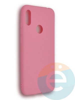 Накладка силиконовая Soft Touch ультратонкая для Huawei Honor 8A/Y6 2019 розовая - фото 39344