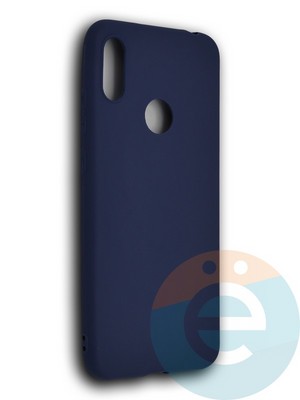 Накладка силиконовая Soft Touch ультратонкая для Huawei Honor 8A/Y6 2019 синяя - фото 39345