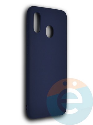Накладка силиконовая Soft Touch ультратонкая для Samsung Galaxy A30/A20 синяя - фото 39360