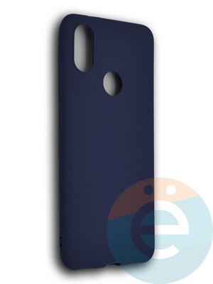 Накладка силиконовая Soft Touch ультратонкая для Xiaomi Mi 6X/A2 синяя - фото 39421