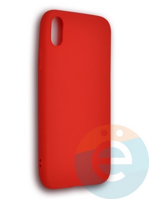 Накладка силиконовая Soft Touch ультратонкая для Apple iPhone XR красная - фото 39470