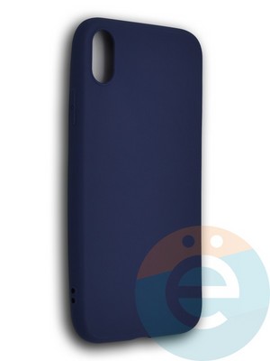 Накладка силиконовая Soft Touch ультратонкая для Apple iPhone XR синяя - фото 39472