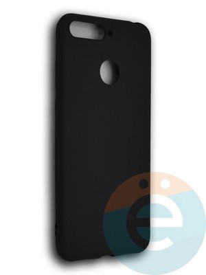 Накладка силиконовая Soft Touch ультратонкая для Huawei Honor 7A Pro/Y6 2018 черная - фото 39485