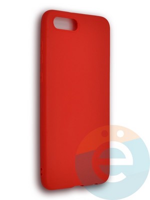 Накладка силиконовая Soft Touch ультратонкая для Huawei Honor V10 красная - фото 39512