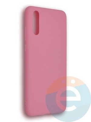 Накладка силиконовая Soft Touch ультратонкая для Huawei P 20 розовая - фото 39542