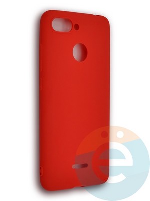 Накладка силиконовая Soft Touch ультратонкая для Xiaomi Redmi 6 красная - фото 39580