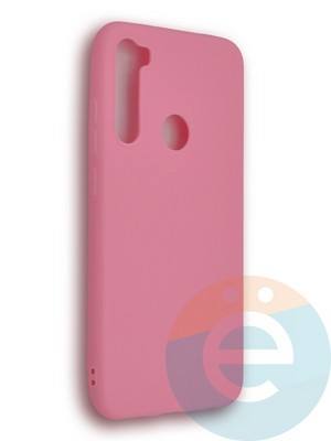 Накладка силиконовая Soft Touch ультратонкая для Xiaomi Redmi Note 8 розовая - фото 39586