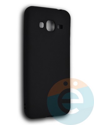 Накладка силиконовая Soft Touch ультратонкая для Samsung Galaxy J310 2015 черная - фото 39604