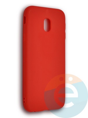 Накладка силиконовая Soft Touch ультратонкая для Samsung Galaxy J330 2017 красная - фото 39605