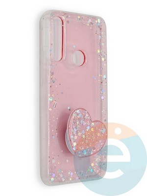 Накладка силиконовая с Поп Сокетом для Huawei Y9 2019/P Smart Z бирюзовая - фото 39641