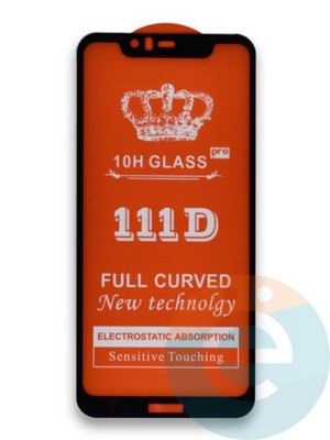 Защитное стекло 9D с полной проклейкой на Nokia 5.1 Plus черное - фото 39656