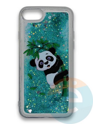 Накладка силиконовая переливашка на Apple Iphone 5/5s/SEПанда - фото 39710
